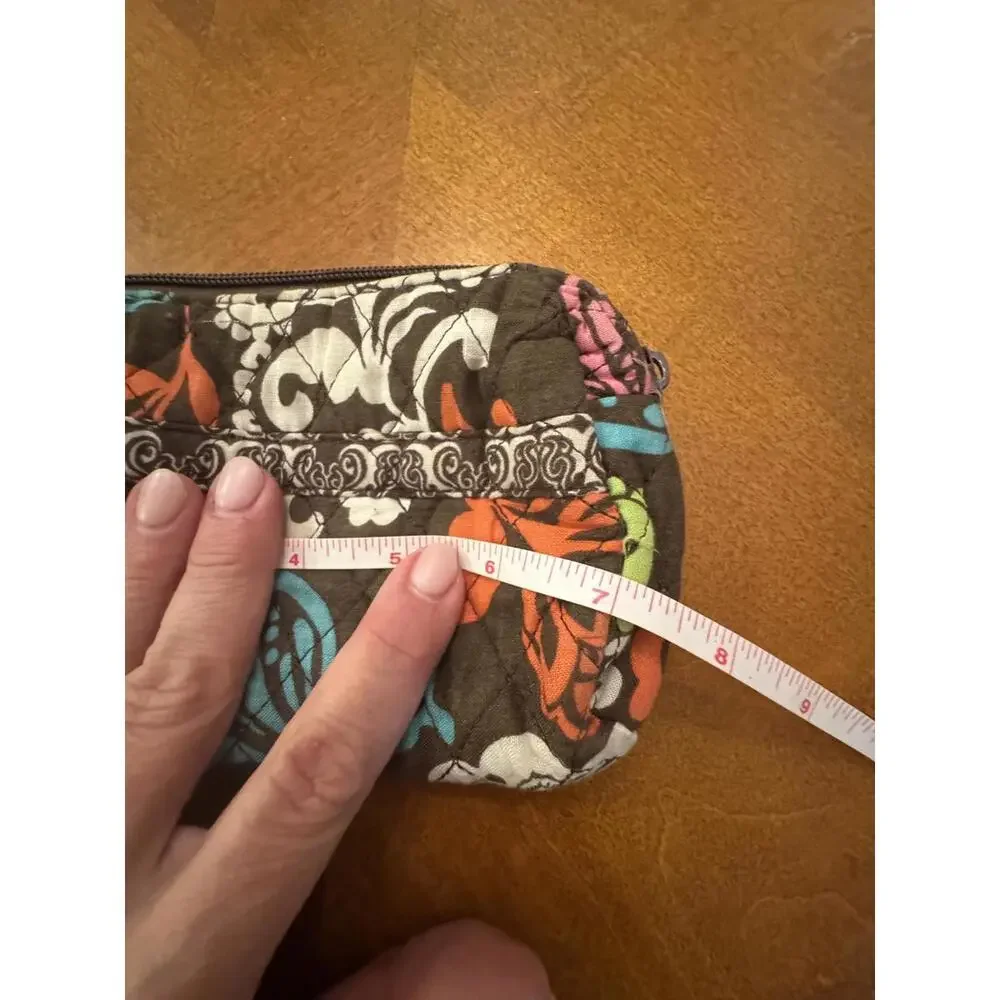 Vera Bradley Quilted Floral Pattern Small Cosmetic Bag